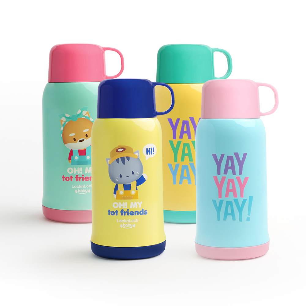 Bình Giữ Nhiệt Trẻ Em LocknLock 550ML - Victory Kids - 4 Màu (Xanh Dương, Xanh Lá, Vàng, Vàng Nhạt) - LHC1475, , large image number 0